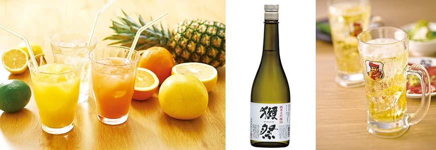 日本人氣燒肉店推薦「牛角」的各式酒類圖片